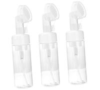 WRITWAA 3 Pièces Flacon Pompe Moussant Bouteille Lavage Nettoyant Mousse En Forme De Bulle Soin Du Visage Main Shampooings Distributeur L'animal De Compagnie Transparent
