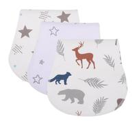 WRITWAA 3 pièces Lot de Linges Épaule Coton Absorbant pour Garçon Fille Serviettes de Lait Respirant et Confortable pour et Filles