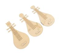 WRITWAA 3 pièces Luth DIY pour Garçon Fille Musical Éducatif Rétro Kit Peinture Ludique pour Éveil et Développement des Compétences Manuelles