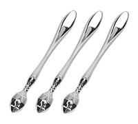 WRITWAA 3 Pièces massage des yeux rouleau cannage masseur visage raclette accessoires applicateur de crème contour des yeux rouleau de crème pour les yeux domestique Alliage de zinc