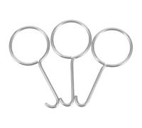 WRITWAA 3 Pièces Outil de Démontage de Poupée Bjd en Fer Argenté Crochet de O, Haute Précision pour Remplacement de Tête et Réglage du Corps, pour DIY