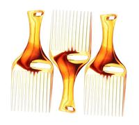 WRITWAA 3 Pièces Peigne à Huile Fonctionnel Style Hommes Bouclé Peignes Peigne De Coupe De Cheveux Poil Outils De Cheveux Peigne De Voyage Outil De Coiffure Peigne à Cheveux Plastique