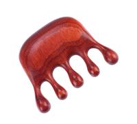 WRITWAA 3 Pièces peigne de massage peignes masser les tissus profonds portable petit le muscle scalp massage détente masseur de tête peigne pour cuir chevelu massages Bois de santal Brown