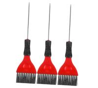 WRITWAA 3 Pièces Pinceau De Coloration à Manche Long Set Pour Coiffure Pinceau De Teinture Pour Salon Outil De De Cheveux