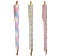WRITWAA 3 Pièces Stylo Désherbeur en Acier Inoxydable à Libération d'air | Pointe Fine Rétractable, Prise Confortable, Points Quasi Invisibles, pour Films Auto et Autocollants
