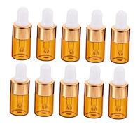 WRITWAA 30 Pièces Bouteilles Miniatures Verre de Pipette de Flacons pour Voyage et Activités Plein Air