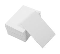 WRITWAA 30 pièces Lot de Protections Rigides Cardstock Blanc pour Cartes de Jeu Protège Rayures Éclaboussures et Chocs pour Cartes de Collection Badges