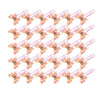 WRITWAA 30 Pièces Marque-pages Papillon Mignons en Pvc Souple et Métal, Clips Scolaires Décoratifs et Portables pour Bureau et Étudiants, Maintien Ferme des Documents
