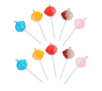 WRITWAA 30 Pièces Porte-clés Sucette Résine Colorée Pendentifs Suspendus Décoratifs Multifonction pour Sac et Clés Accessoires DIY Mode Mixte