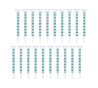 WRITWAA 30 Tubes de Remplissage à Buse Époxy Ab Carrés 16 Points Tube de Mélange pour Colle Résine Polypropylène Léger et Solide Lot de 30 Pièces Usage Professionnel pour Collage