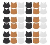 WRITWAA 300 Pièces Étiquettes en Papier Kraft Marron de Chat, Personnalisables Dessiner, pour Fête et Décoration Créative, Lot