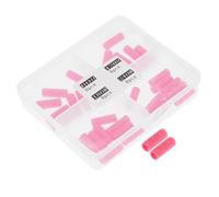 WRITWAA 32 Pièces cercle de ponçage ongles en gel vernis à ongles papier de verre bien bandes de ponçage blanches pour perceuse à ongles bandes de ponçage fin pour perceuse à ongles rose
