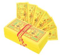 WRITWAA 350 feuilles Papier Sacrificiel Fantôme Qingming Fournitures de Culte Ancêtres Motifs Nets et Colorés pour Funérailles et Festivals Chinois Lot Cahiers
