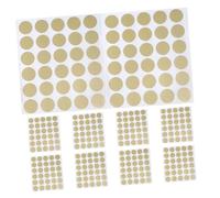 WRITWAA 360 pièces Autocollants à Gratter Ronds Dorés Pouce Autocollants DIY Auto-adhésifs pour Cartes Récompenses Jeux Loterie et Révélations Cadeaux