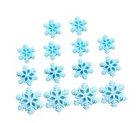 WRITWAA 36pièces Flocons de Résine Décorations de Noël pour Loisirs Créatifs et DIY Accessoires de Décoration