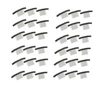 WRITWAA 36pièces Pince à Peigne Pour Perruque Avec Dents Acier Peigne à Filet Pour Bonnets De Perruque Dentelle