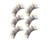 WRITWAA 3paires Fausse Cils Fins Naturels Extensions De Cils Individuelles Pack De Courts Pour Maquillage Accessoires De Beauté