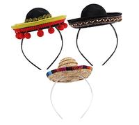 WRITWAA 3pièces Bandeau pour Cheveux Serre-tête Mini Chapeau Accessoire de Coiffure pour Femmes Set de Bandeaux
