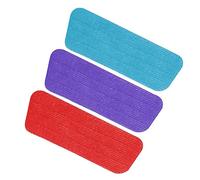 WRITWAA 3pièces Chiffon De Vadrouille à Pousser Outil De Nettoyage Remplacement De Chiffon De Vadrouille Fibre