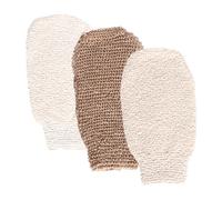 WRITWAA 3pièces Exfoliant Pour Corps De Gommage Pour Bain Mitaines De Douche Créant Une Mousse Riche Et Épaisse Adaptées Plupart