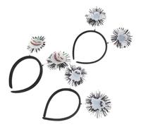 WRITWAA 3pièces Serre-tête Chauve-souris Lumineux Bandeau Fantôme Phosphorescent pour Halloween Accessoires de Fête pour Femmes et Garçon Fille