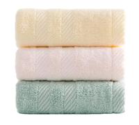 WRITWAA 3pièces Serviettes De Toilette Pour Garçon Fille Essuie-mains Décoratifs Avec Broderies De Fruits Et Absorbantes Pour Visage Et Main