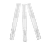 WRITWAA 3pièces Tube De Lip Gloss Vide Avec Applicateur Pour Huile De Cuticule Et Soins Des Stylo Cosmétique Rechargeable Transparent Avec Embout Silicone