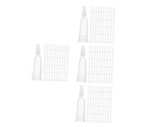 WRITWAA 4 Ensembles Couvercle D'égouttement De Garde-main Ampoule Applicateur En Gros Buse Petits Conseils De Distribution Mini Pointes De Distribution Plastique Transparent 50 Pièces * 4