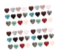 WRITWAA 4 ensembles Pendentif D'Amour En Pierre De Cristal Fausse Glace Décoration Esthétique Pierres De Glace Cristaux De Cœur Naturels Décorations Ornement 12 pièces * 4