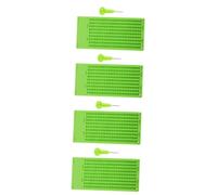 WRITWAA 4 Ensembles Tablette Braille Stylet D'écriture En Braille Touche En Braille Stylo Braille Pour Aveugles Points De Bosse Pour Les Malvoyants Tableau D'écriture En Braille Pp Green