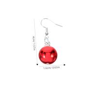 WRITWAA 4 Paires Boucles Doreilles Boules Rondes Colorées pour Fête Accessoires Oreilles Festifs pour Soirée pour Femme et Amie