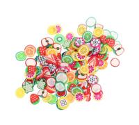 WRITWAA 4 Paquets Tranches De Fruits En Céramique Doux Nail Art Aux Fruits Bricolage Tranches De Fruits Pour Nail Art Tranche D'art D'ongle De Fruit Colorful Résine