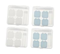 WRITWAA 4 Pièces Boîte d'entretien des lentilles de de Couleur étui Lunettes Porte-lentilles cosmétiques utile Porte-lentilles cosmétiques Pratique Contacts Container Abdos
