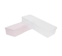 WRITWAA 4 pièces Boîte Rangement Manucure avec Couvercle Organisateur Compact pour Outils Rangement et Pinceaux et Portable pour Nail Art et Pédicure