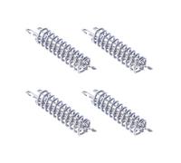 WRITWAA 4 Pièces Boucles à Ressort Argenté en Acier Inoxydable | Résistantes à Rouille, Réglage de Tension, pour Auvents et Bâches, Camping et Montage D'événements