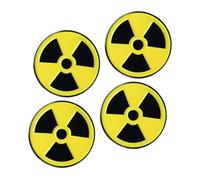 WRITWAA 4 pièces Broche Dames Alliage Épingle Décorative Femmes pour Vêtements Sacs et Sacs à Dos Badge Rond Style Radiation Bijoux Mode Élégants