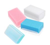 WRITWAA 4 Pièces Brosse de Bain en Éponge Stimule Terminaisons Nerveuses Sensorielles Double Face Surfaces Texturées pour Garçon et Filles Pendant le Bain