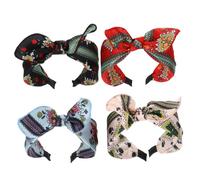 WRITWAA 4 Pièces décors de cheveux en tissu hair band bandana Bandeau chic femme accessoire fete bleigießen fashion pour femmes bandeaux dames décors de tête coiffes féminines