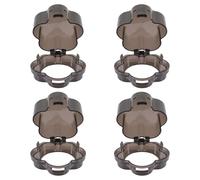 WRITWAA 4 Pièces Lot de Protections Boutons Cuisinière à Gaz Protection Garçon Fille pour Bouton Four Sécurité Garçon Fille Empêche et Animaux Domestiques Utiliser Cuisinière Four