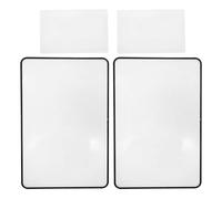 WRITWAA 4 Pièces Loupe de Lecture Lentille Agrandissante PVC, Grosse Surface de Visualisation Multifonctionnelle Bureau Maison