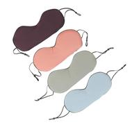 WRITWAA 4 Pièces Masque de sommeil œil rafraîchissant pour dormir bandeau de sommeil souple couverture oculaire étanche à la lumière couvre-yeux léger soie de lait
