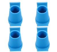 WRITWAA 4 Pièces Patins de Marche pour Déambulateur Seniors Absorption des Chocs et Stabilité Renforcée, Accessoires Portables en Pa et Tpr pour Terrain Glissant Extérieur