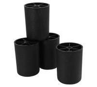 WRITWAA 4 Pièces Pieds de Canapé Noirs ABS M8, Forme Conique Ronde | Perçages Préalables, Support Robuste Vacillement, pour Salons, Commodes, Projets DIY