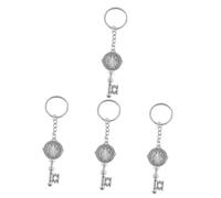 WRITWAA 4 Pièces Porte-Clés Médailles St Benoît Porte-Clés Chapelet Porte-Clés Pendentif En Forme De Clé Porte-Clés Croix Crucifix Porte-Clés Médaille Sacramentelle Porte-Clés À Main