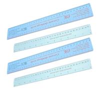 WRITWAA 4 Pièces Règle de Retrait pour Argile en Plastique Flexible, Outil Multifonction pour Poterie et Céramique, Adaptée aux Surfaces Courbes, pour L'éducation Projets Créatifs
