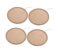 WRITWAA 4 Pièces Toile de Lin pour Peinture avec Toile de Jute Planches à Tisser DIY pour Garçon Fille Panneaux Lin pour Décoration Murale Salon et Crèche Kit Créatif Éducatif Facile à