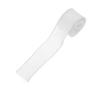 WRITWAA 4 Rouleaux Ruban Lin Blanc avec Fil de Lot Ruban Jute pour Décorations de Noël Bricolage et de pour Créations Élégantes et