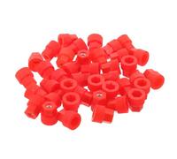 WRITWAA 40 capuchons de bornes à vis isolés avec filetage interne, connecteurs à écrou de borne en plastique pour onduleurs haute puissance, machines à souder et câbles de haut-parleurs (rouge)