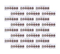 WRITWAA 40 Cartes Indicatrices D'humidité à 6 Zones, Format Compact, Changement de Couleur Rapide, Cartes Sensibles à L'humidité pour Emballages Pcb, Surveillance Portable en Temps Réel,