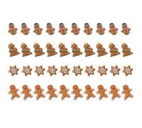WRITWAA 40 Pièces Accessoires en Résine Soi-même, Pendentif de Noël en Résine, Décorations de Noël, Style Assorti, Fait Main, pour Création DIY Plusieurs styles